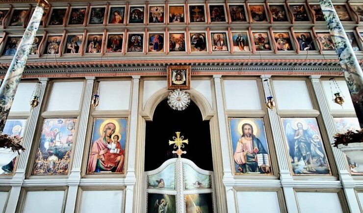 Interiør Af En Traditionel Ortodoks Kirke