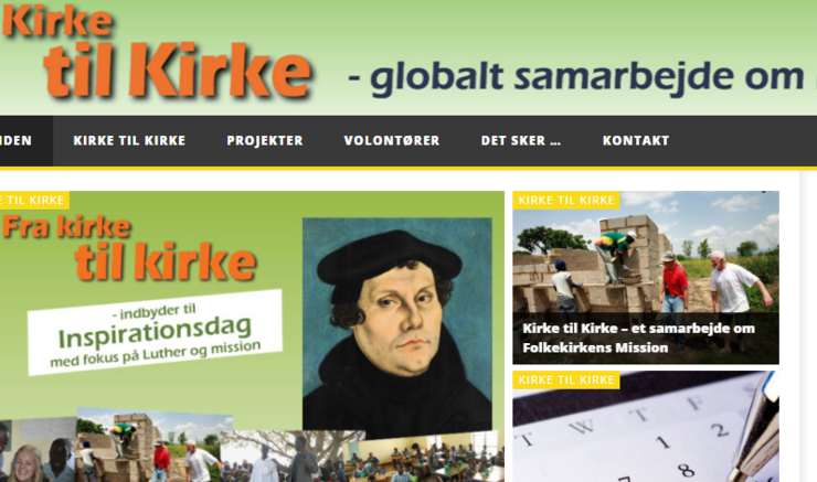 Kirke til kirkes hjemmeside