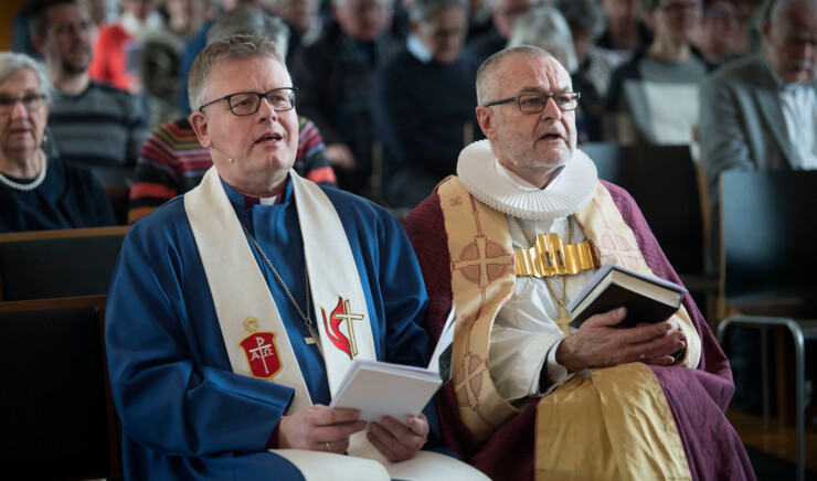 Biskop i Metodistkirken Christian Alsted og biskop i Aalborg Stift Henning Toft Bro