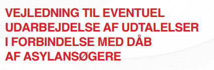 forside til Udtalelser ved dåb af asylansøgere